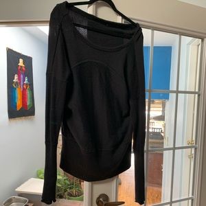 Lululemon off the shoulder long sweater